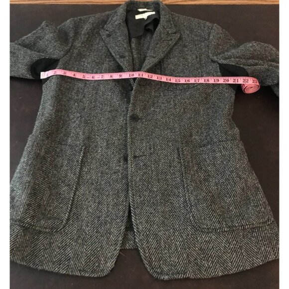 Rag & Bone Harris Tweed Men's St. Regis Gray Overcoat with Pockets - Size 42 - Picture 11 of 15